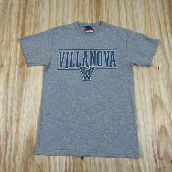 Villanova Wildcats Champion T-Shirt Size Medium Short Sleeve Gray - Picture 2 of 8